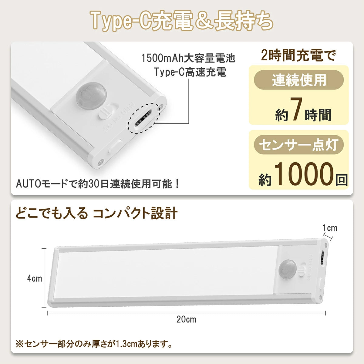 【本日終了間近！No.1獲得】Smart Jinkan Light™ 20cm 充電式