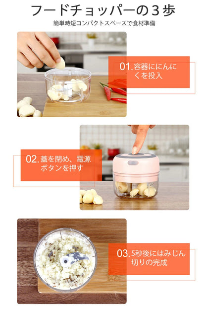 「本日終了」【【売上No.1獲得商品】ChopBox™電動フードプロセッサー – 簡単＆スピーディーにカット